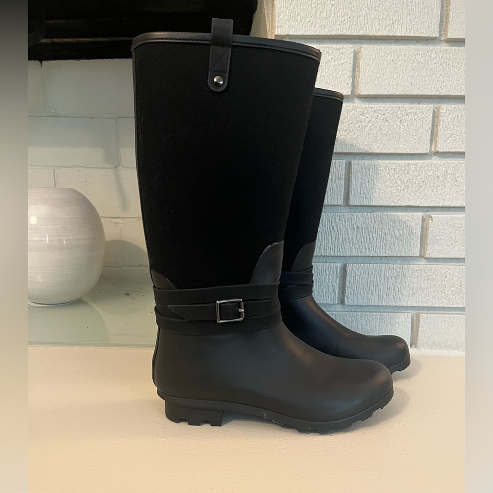 🖤Black Women’s Rain Boots (EUC), Size 7